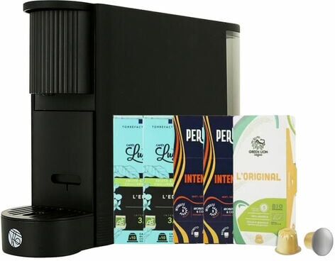 Kottea - Nespresso* Original-kompatible Kapselmaschine Eve Schwarz - - MaxiCoffee