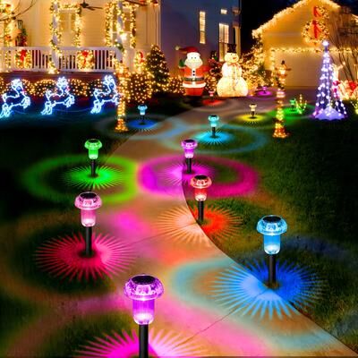 Perfect Picks Market Solar Mushroom Pathway Lights Outdoor LED Garden Stakes For Walkways And Lawn Decor Solar Mushroom Pathway Lights Outdoor LED Garden Stakes For Walkways And Lawn Decor