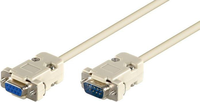MicroConnect SCSEHN2 DB-9 naar DB-9 kabel, grijs, 1,8 meter, mannelijk naar vrouwelijk