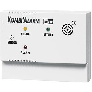Indexa Gasmelder Kombialarm-Kompakt KAC1 12V, Propan, Butan, Methan, Narkosegas