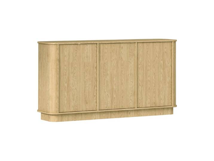 ROYAL24_MARKT Kommode Rivello mit 3 Türen – Modernes Sideboard Design in Baltic Dune (Kommode, Premium - Rivello), Luxuriös – Modern – Schlicht