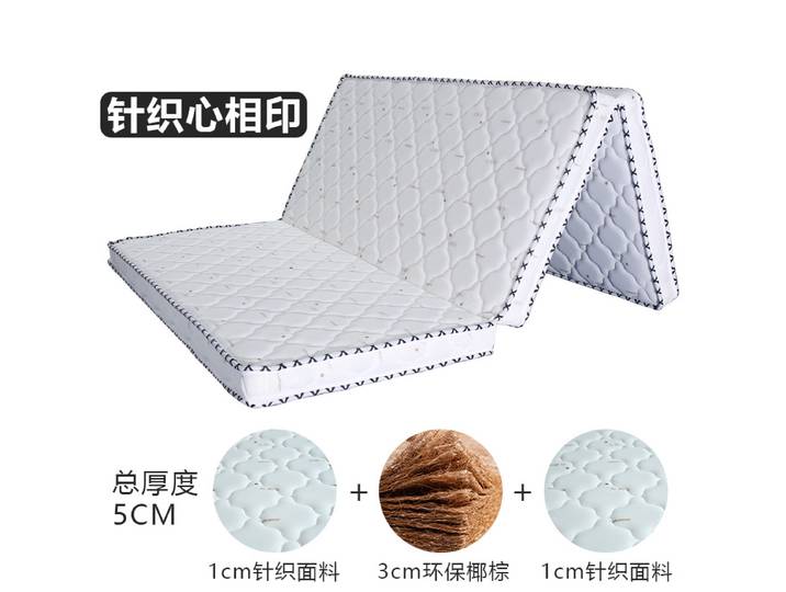 Matelas en fibre de coco naturelle, surmatelas en palmier de coco, matelas pliant en fibre de coco dure, matelas pour enfants, 100% fibre de coco naturelle
