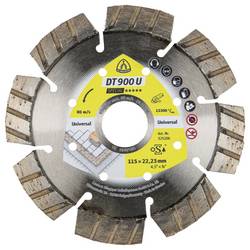 KLINGSPOR Diamanttrennscheibe DT 900 U Special für Beton universal Kalksandstein Turboverzahnung 115 x 2,4 x 22,23 mm 325206