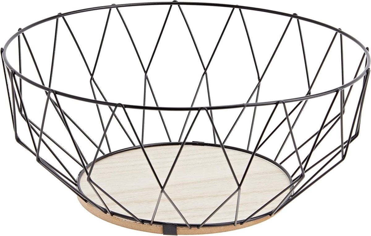 Baltic Design Fruitenschaal Metaal Zwart - 28 cm