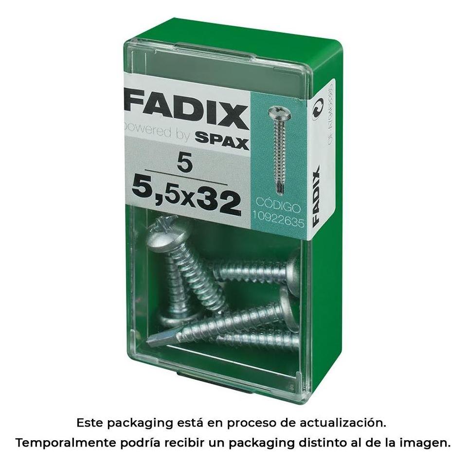 Fadix Box s 5 Einheit. Schraube mit Gewinde Blatt cr autot. 5,5x32mm (5 Stk., 32 mm) (49446496)
