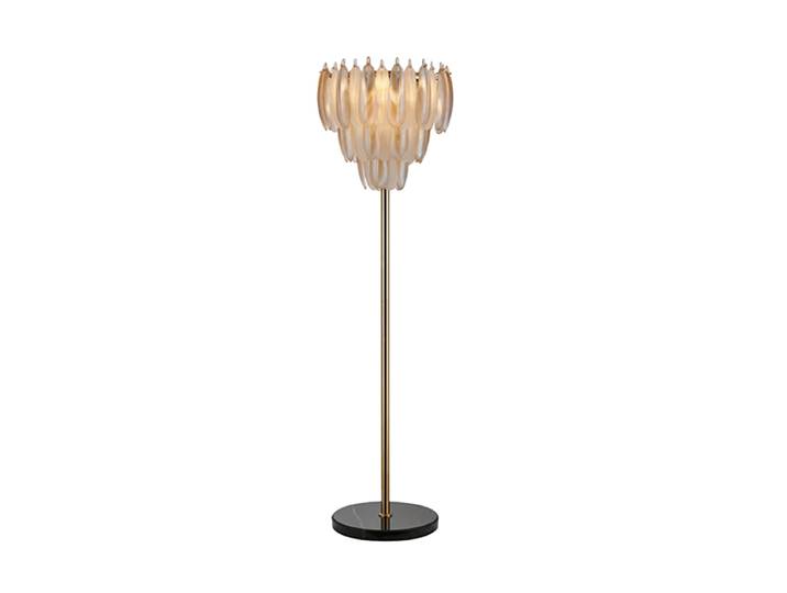 Design Stehlampe „Chloe“ mit Marmorsockel Messing Richmond Interiors