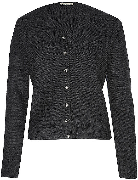 GOTTSEIDANK Trachten Strickjacke Slim Fit ANNA schwarz   S S