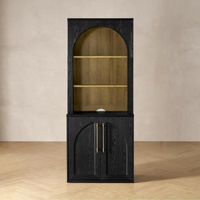 Mopio Blake Arched Door Cabinet with Hutch