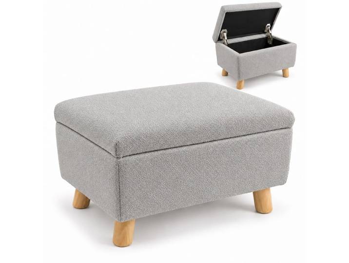 Relaxdays Repose-pieds avec rangement