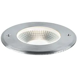 Paulmann LED Bodeneinbauleuchte Vanea  seewasserresistent IP67 rund 100mm 3000K 3,5W 160lm 230V Alu Aluminium 94748