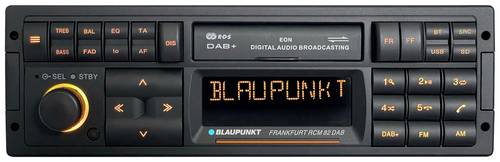 Blaupunkt Frankfurt RCM 82 Autoradio Anschluss für Lenkradfernbedienung, Bluetooth-Freisprecheinrichtung, DAB+ Tuner