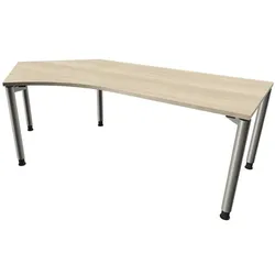 fm Büromöbel Winkelschreibtisch »Fastline« links braun, 220x82x80 cm