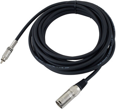pro snake AES/EBU SPDIF Cable Male 6 Schwarz