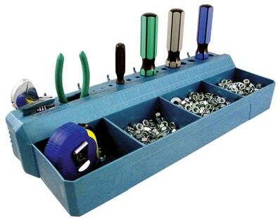 Crawford PT16 4 Bin Pegboard Tool & Parts Tray