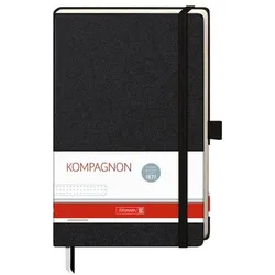 Brunnen Notizbuch »Kompagnon« A5 punktiert - 192 Seiten schwarz
