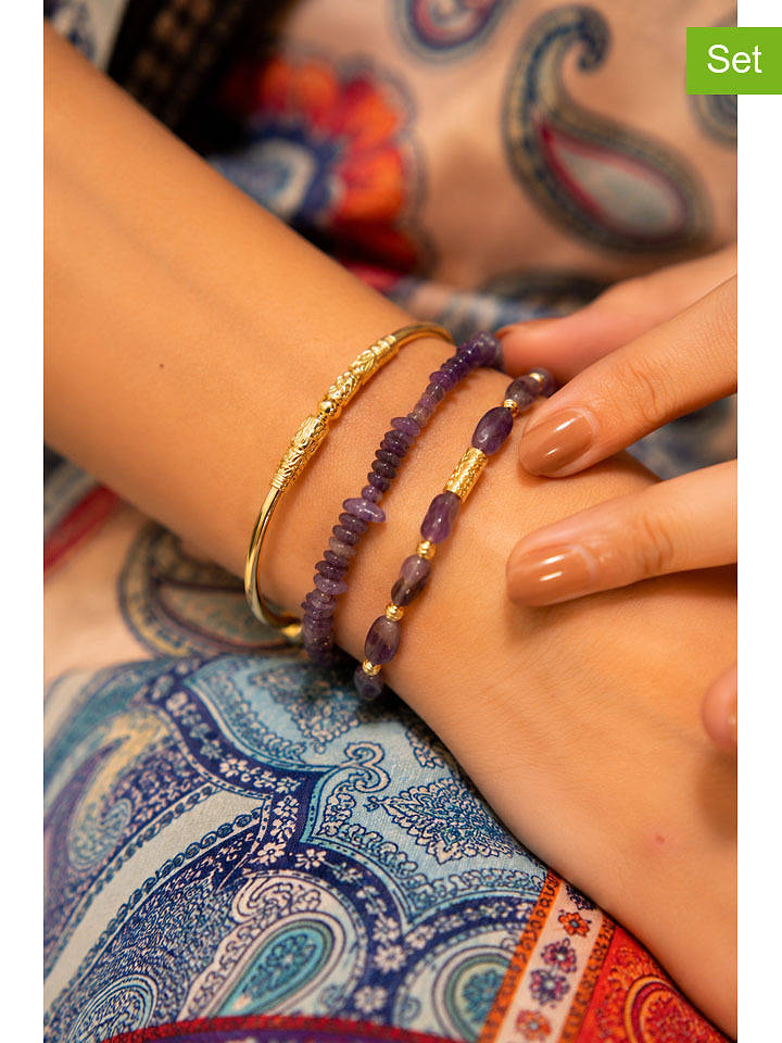 L'Atelier de Gaia 3er-Set: Armbänder und Armpange - onesize