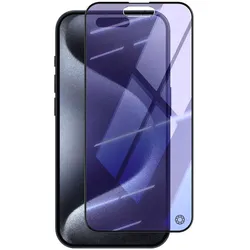 Bigben Connected Glas-Folie 2.5D Blaulichtfilter (1 Stk., Apple iPhone 15 Pro), Smartphone Schutzfolie, Transparent