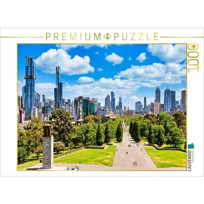 CALVENDO Puzzle Melbourne - Central Business District | 1000 Teile Lege-Größe 64x48cm Foto-Puzzle für glückliche Stunden