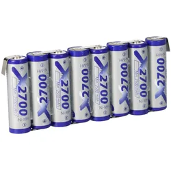 8er Reihe Akkupack 9,6V 2700mAh F1x8 Zelle AA HR-3U LF Z-Form