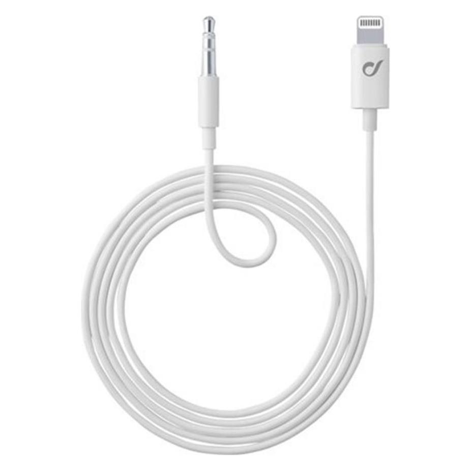 Cellularline Lightning - 3.5 mm Klinke (1 m, AUX Kabel) (AUXMUSICMFIW)
