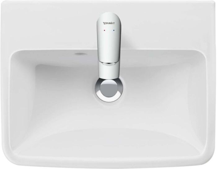 Duravit No. 1 Möbel-Handwaschbecken 0743450000 45x35cm, mit Hahnloch, Überlauf, Hahnlochbank, weiß