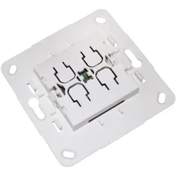 Eldat, Lichtschalter + Storenschalter, Wandtaster Easy- RTS33E5004A11-02K wave 868MHz f.Format B5 f.Doppelwippe