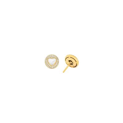 Paar Ohrstecker MICHAEL KORS "Schmuck Geschenk Silber 925 Ohrringe Herz Premium", gold (gelbgoldfarben, kristallweiß, perlmuttfarben, kristallweiß), Ohrringe, Damen, 10mm, Perlen Silber 925 (Sterlingsilber), Perlen, Silber 925 (Sterlingsilber), mit...