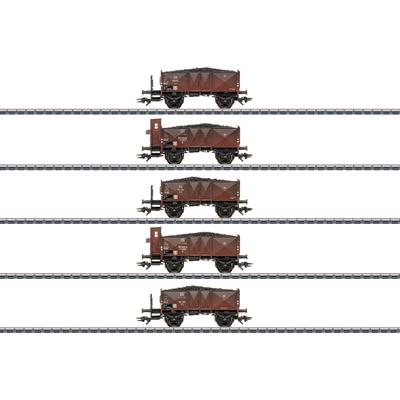 Güterwagen MÄRKLIN "Kohlewagen-Set, DB, Ep.III - 46047", braun, Modelleisenbahn-Fahrzeuge, Kinder, Kunststoff, Metall