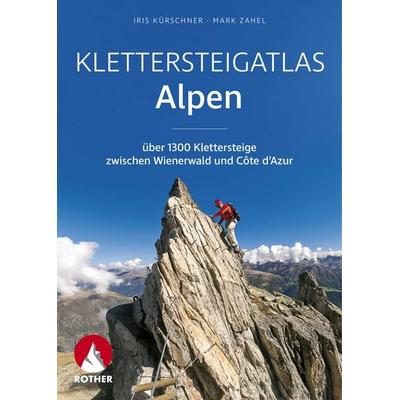 Klettersteigatlas Alpen, Taschenbuch von Iris Kürschner,Mark Zahel, Rother Bergverlag, 978-3-7633-8080-0