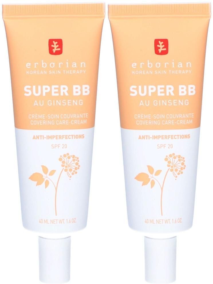 erborian Korean Skin Therapy Super BB dore x2 2x40 ml