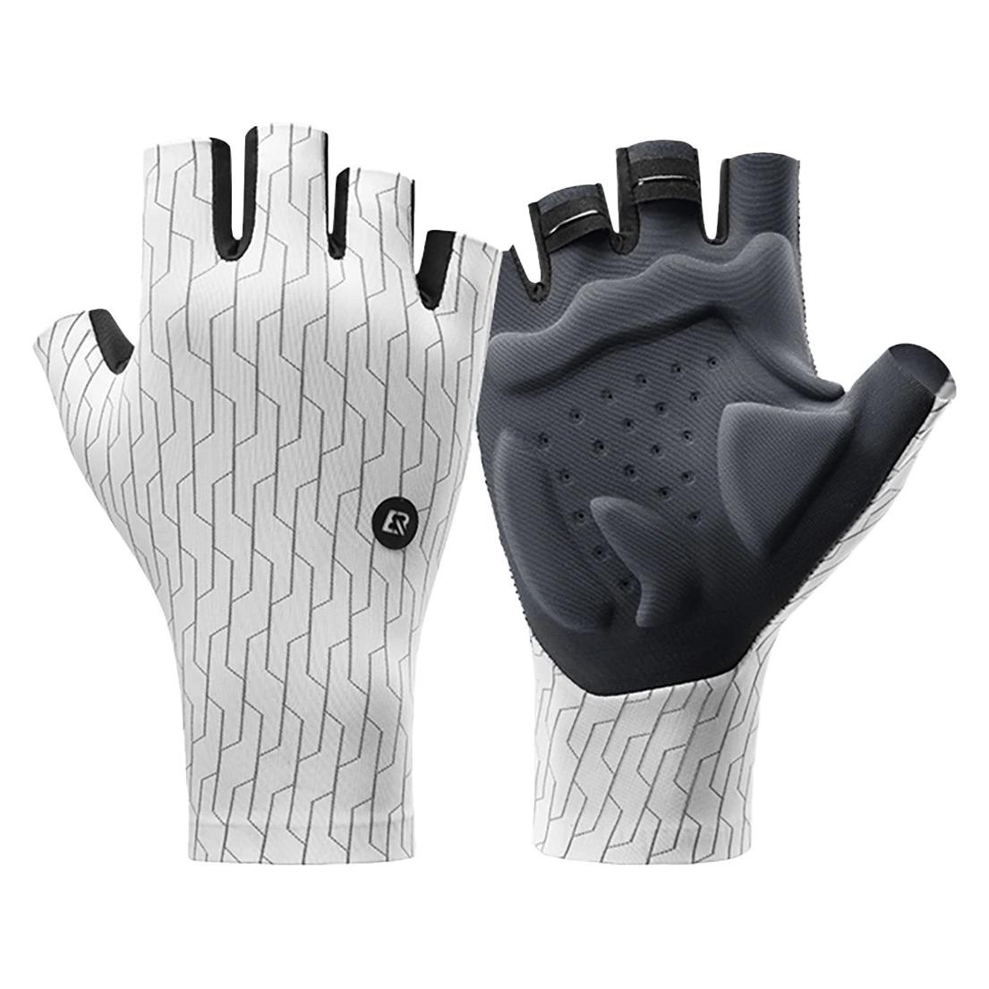 Rockbros Road Cycling Gloves Size: S - Black and White (S) (8386824304862)