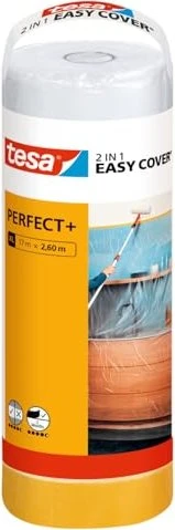 tesa EASY COVER PERFECT+ XL Abdeckfolie transparent 260,0 cm x 17,0 m 1 Rolle