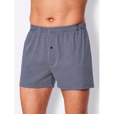 Boxershorts KINGS CLUB, Herren, Gr. 8, 3 Stk., blau (marine, bedruckt), 100% Baumwolle, Unterhosen