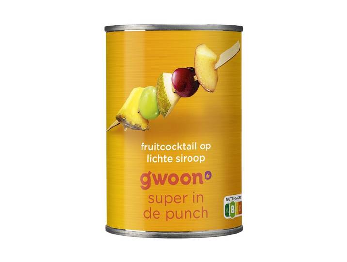 G'woon fruitcocktail in lichte siroop - 250 g