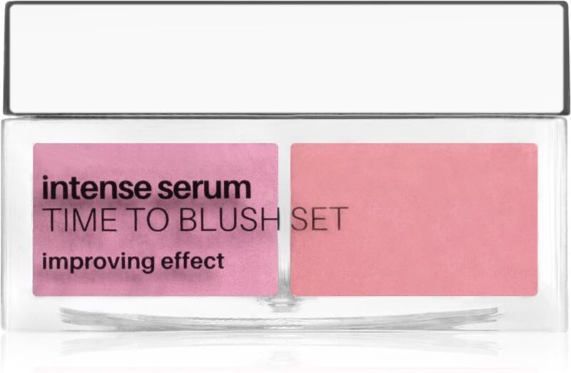 NEO MAKE UP Intense Serum Time To Blush Set powder blusher shade 01 Pink 6 g