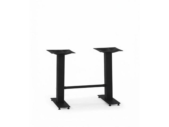 Xlmoebel Tischbein Schwarze Metall-Tischbeine: Robust, stilvoll und standfest, Made in Europa