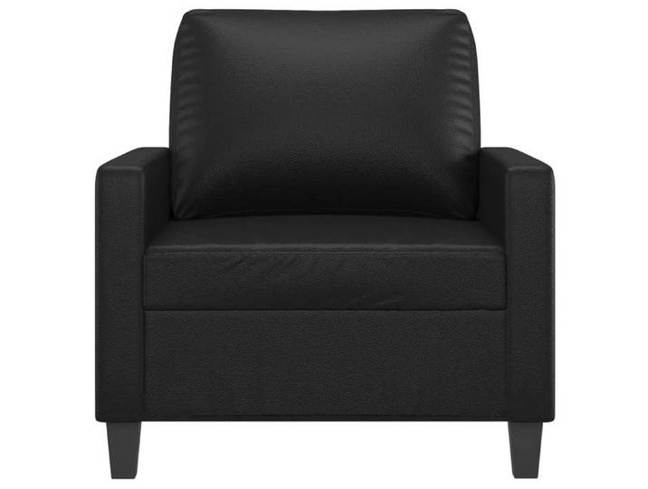 Promo printemps 1 pcs Fauteuil simple - adulte/enfant - SARAZYJ - Meuble de salon - Noir 60 cm Similicuir - S7165696