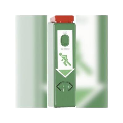 Einhand-Türwächter, mit Voralarm, für Türklinken, Profilhalbzylinder, grün