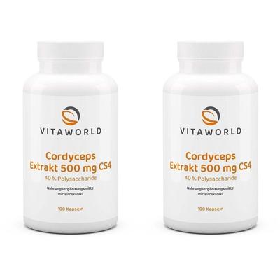 Cordyceps Extrakt 500 mg CS4 40% Polysacchar.Kaps. 2x 2x100 St Kapseln