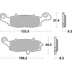 SBS Bremsbelag 705RST Road Racing Sinter