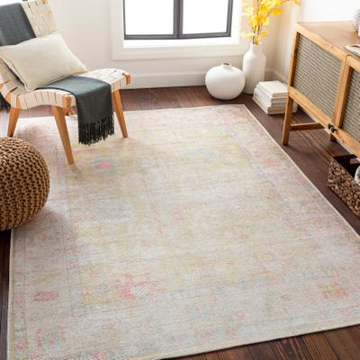 Livabliss Annabelle Traditional Floral Machine Washable Area Rug
