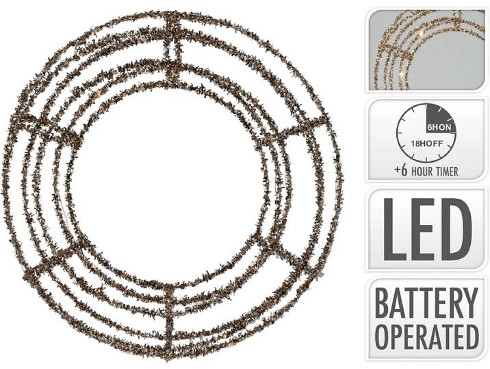 LED-Deko-Objekt LUCY goldfarben