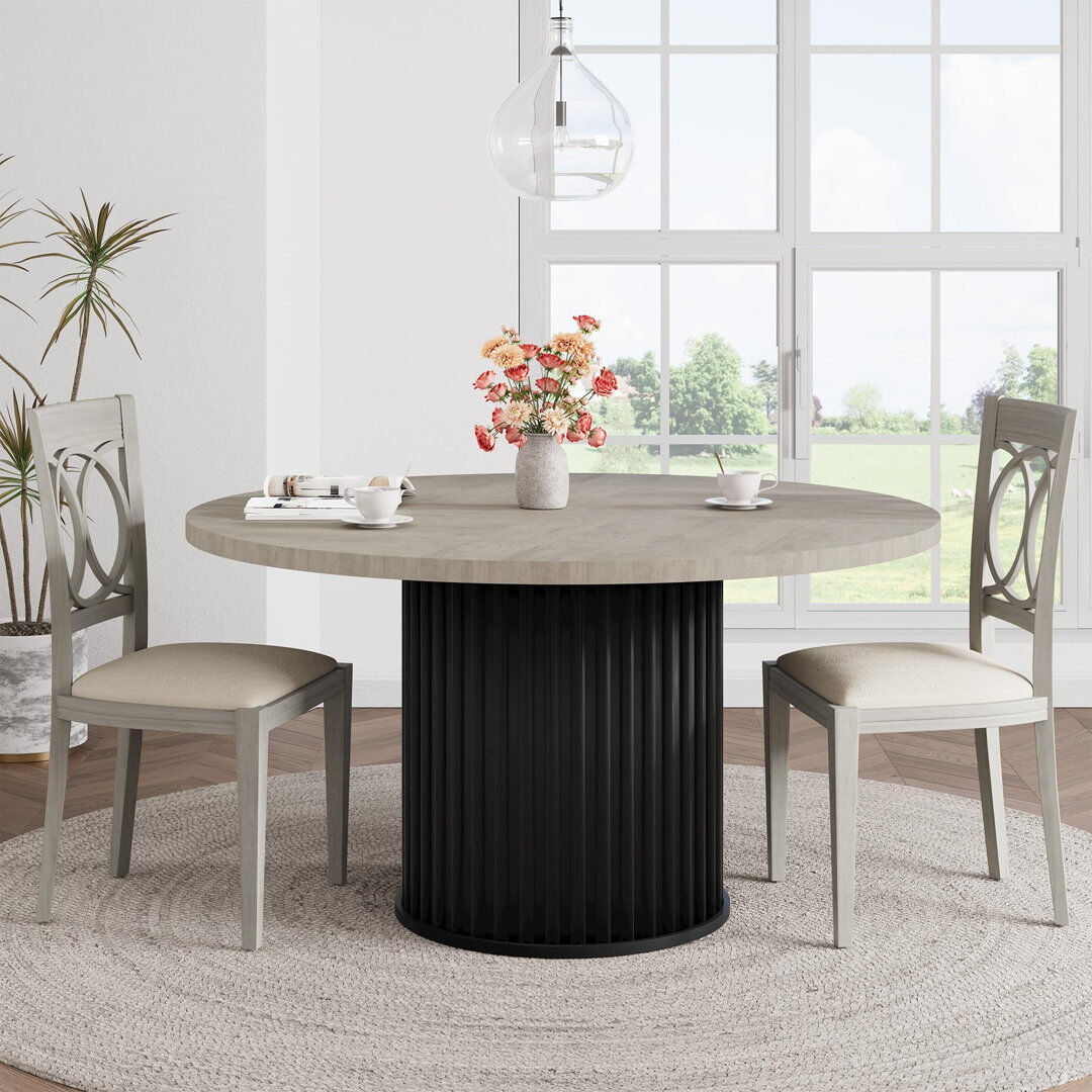 Borough Wharf Walnut Dining Table Gray