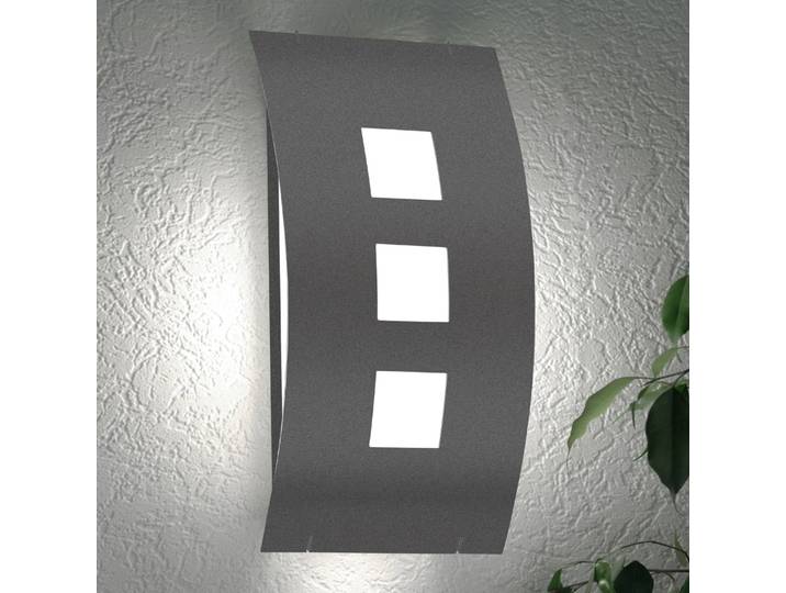 CMD Aussenwandleuchte GRAAL, alu / grau / zink, Metall, Modern, Wandleuchte außen