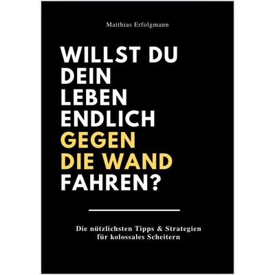 Willst Du Dein Leben Endlich Gegen die Wand Fahren?, Taschenbuch von Matthias Erfolgmann, Reichenbacher Publishing GmbH