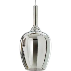 OFELIA S/10 MINI Pendelleuchte – Diffusor aus verspiegeltem Chrom-Borosilikatglas, 3 m Kabel, G9-Fassung – Gea Luce
