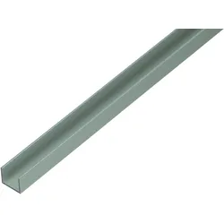 Alberts® U-Profil für Spanplatten, Alu, versch. Größen-2 m-19 x 15 mm