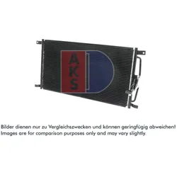 Kondensator Klimaanlage AKS DASIS 522036N für Jaguar XK 8 Convertible