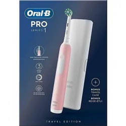 ORAL-B Pro 1 Cross Action Pink mit Reiseetui