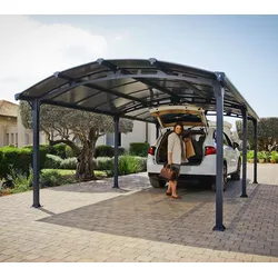 Palram - Canopia Aluminium Carport Arcadia 6400 | Anthrazit | 644x359x242 cm - Anthrazit